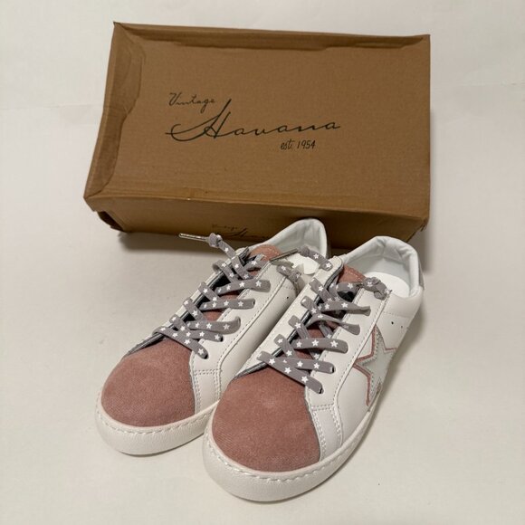 NWB Vintage Havana Bianca White Blush Multi Women’s Sneakers Size 7.5 Boho - Picture 2 of 14